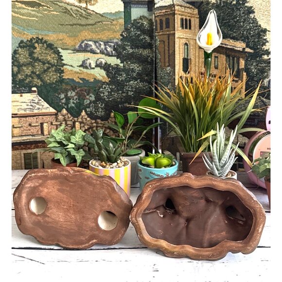 Vintage Ceramic Quail Figurines Brown & Green Bird Decor Set Of 2 - Picture 6 of 6